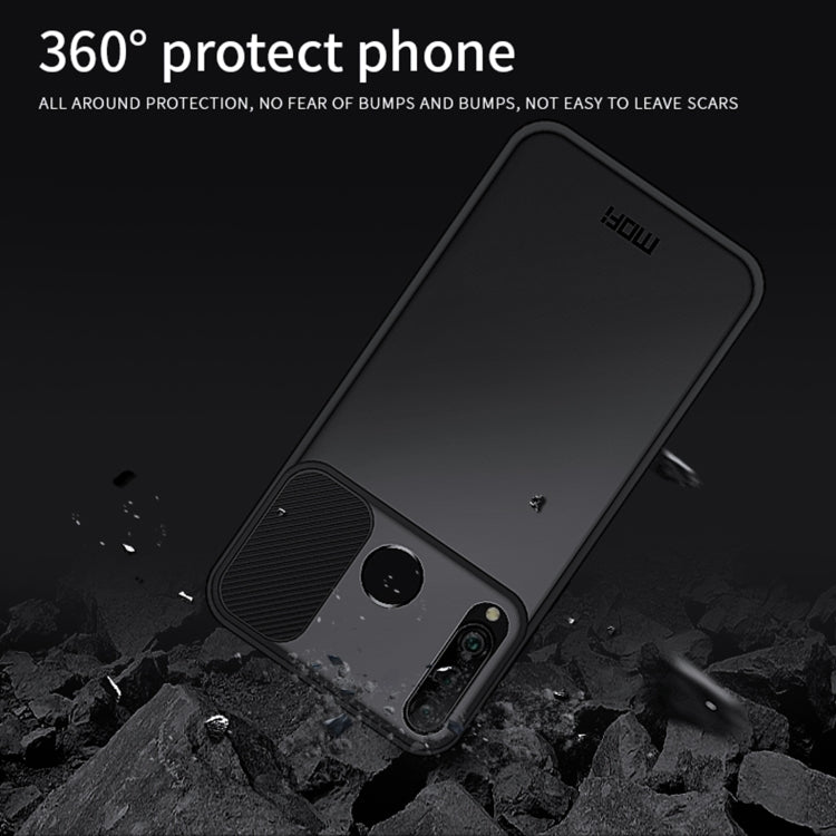 For Huawei P30 lite MOFI Xing Dun Series PC + TPU Anti-peep Water-resistant And Anti-drop All-inclusive Protective Shell, Translucent Frosted(Purple)