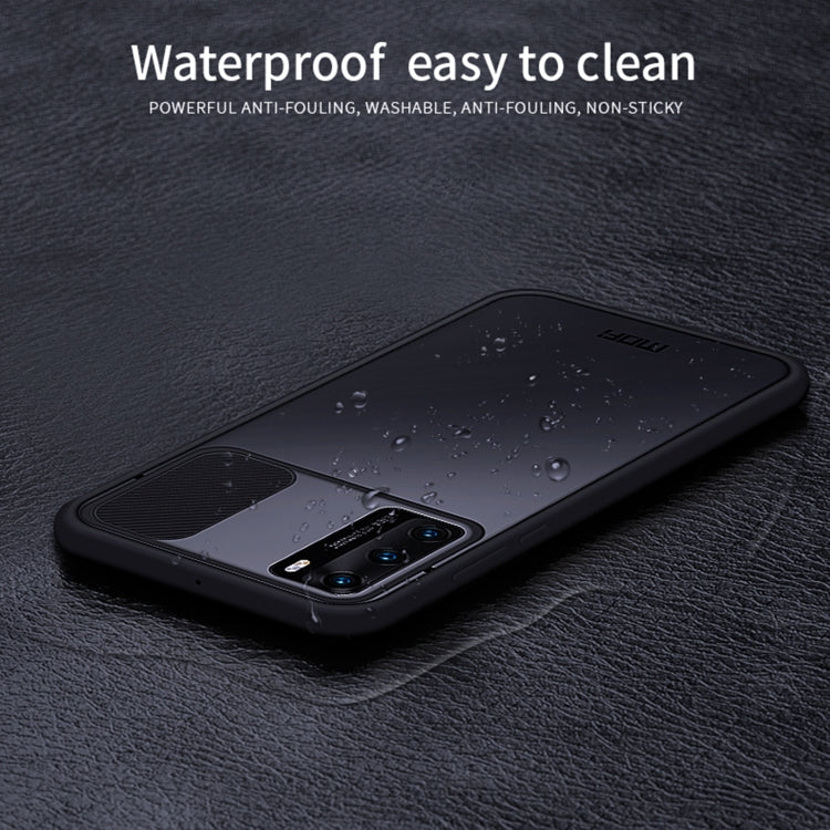 For Huawei P40 MOFI Xing Dun Series PC + TPU Anti-peep Water-resistant And Anti-drop All-inclusive Protective Shell, Translucent Frosted(Green)