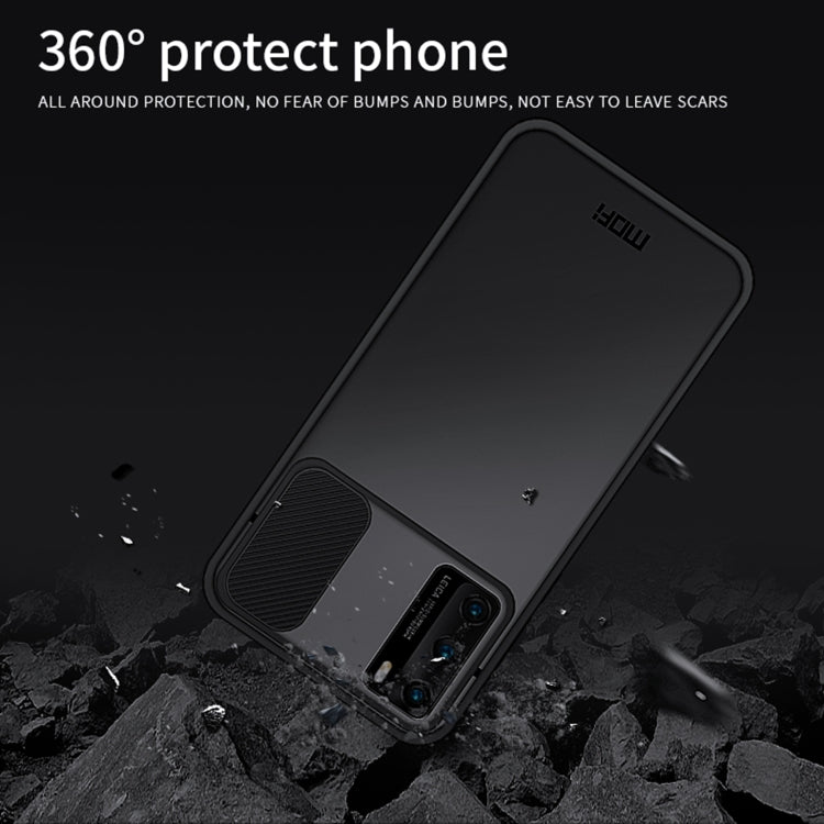 For Huawei P40 MOFI Xing Dun Series PC + TPU Anti-peep Water-resistant And Anti-drop All-inclusive Protective Shell, Translucent Frosted(Green)