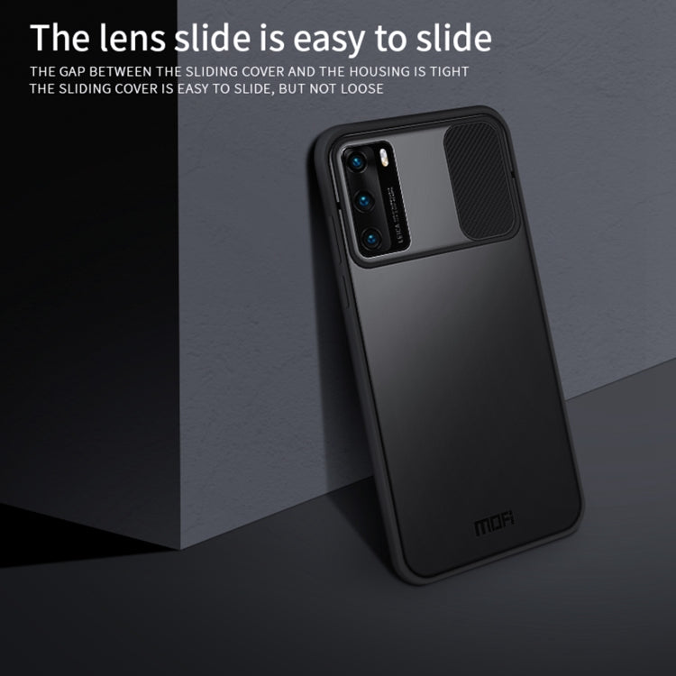 For Huawei P40 MOFI Xing Dun Series PC + TPU Anti-peep Water-resistant And Anti-drop All-inclusive Protective Shell, Translucent Frosted(Green)