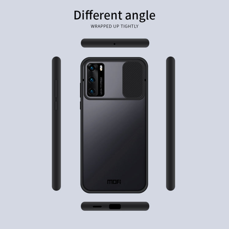 For Huawei P40 MOFI Xing Dun Series PC + TPU Anti-peep Water-resistant And Anti-drop All-inclusive Protective Shell, Translucent Frosted(Green)