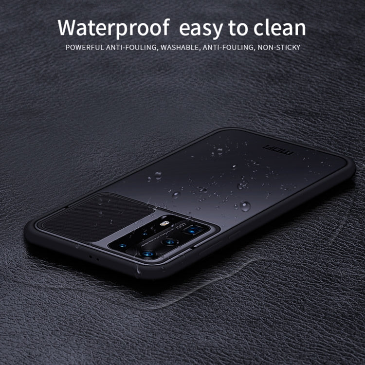 For Huawei P40 Pro+ MOFI Xing Dun Series PC + TPU Anti-peep Water-resistant And Anti-drop All-inclusive Protective Shell, Translucent Frosted(Red)