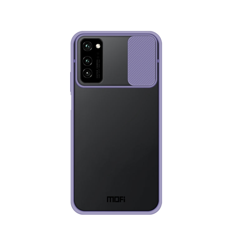 For Huawei HonorV30 MOFI Xing Dun Series PC + TPU Anti-peep Water-resistant And Anti-drop All-inclusive Protective Shell, Translucent Frosted(Purple)