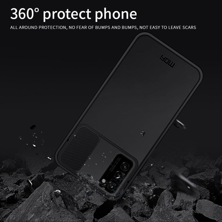 For Huawei HonorV30 MOFI Xing Dun Series PC + TPU Anti-peep Water-resistant And Anti-drop All-inclusive Protective Shell, Translucent Frosted(Purple)