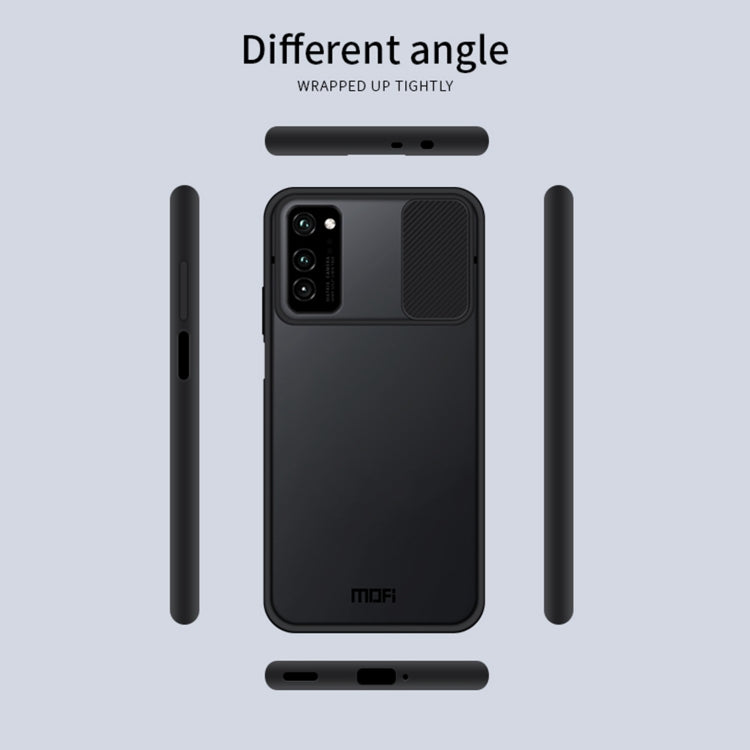 For Huawei HonorV30 MOFI Xing Dun Series PC + TPU Anti-peep Water-resistant And Anti-drop All-inclusive Protective Shell, Translucent Frosted(Purple)
