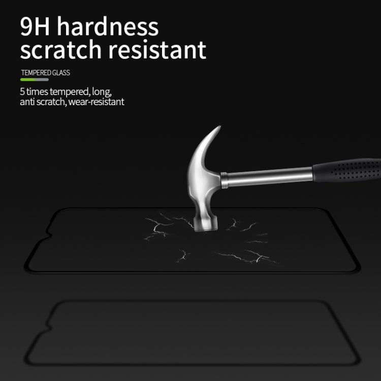 For Xiaomi Redmi 10X 5G MOFI 9H 3D Explosion-proof Curved Screen Tempered Glass Film(Black)