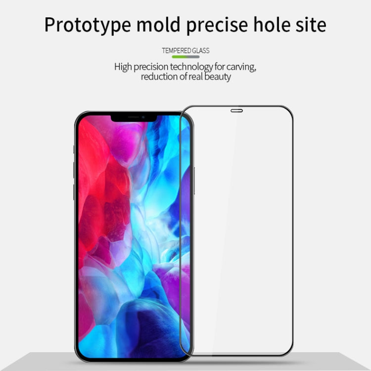 For iPhone 12 Pro Max MOFI 9H 3D Explosion-proof Curved Screen Tempered Glass Film(Black)