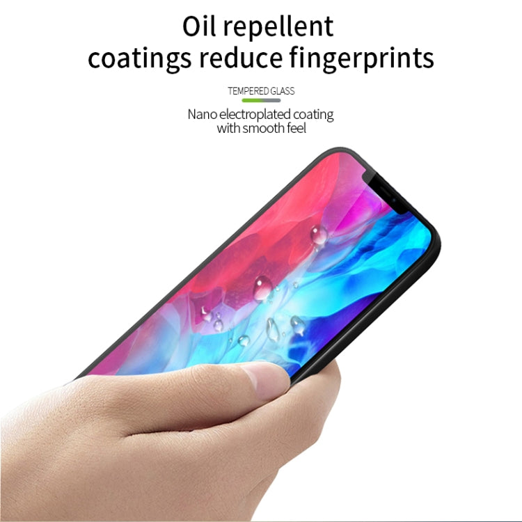 For iPhone 12 Pro Max MOFI 9H 3D Explosion-proof Curved Screen Tempered Glass Film(Black)
