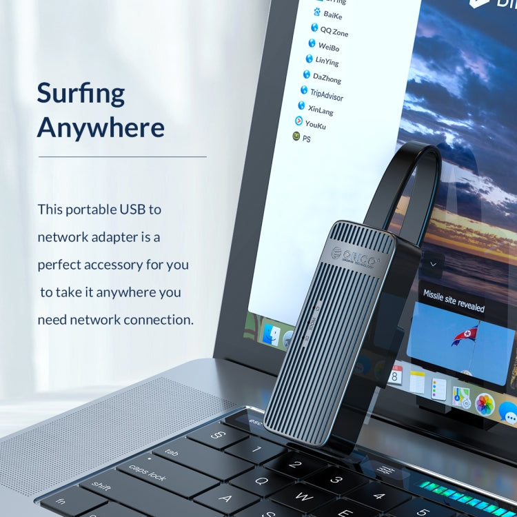 ORICO UTK-U2-BK USB to Ethernet Adapter (100 Mbit)