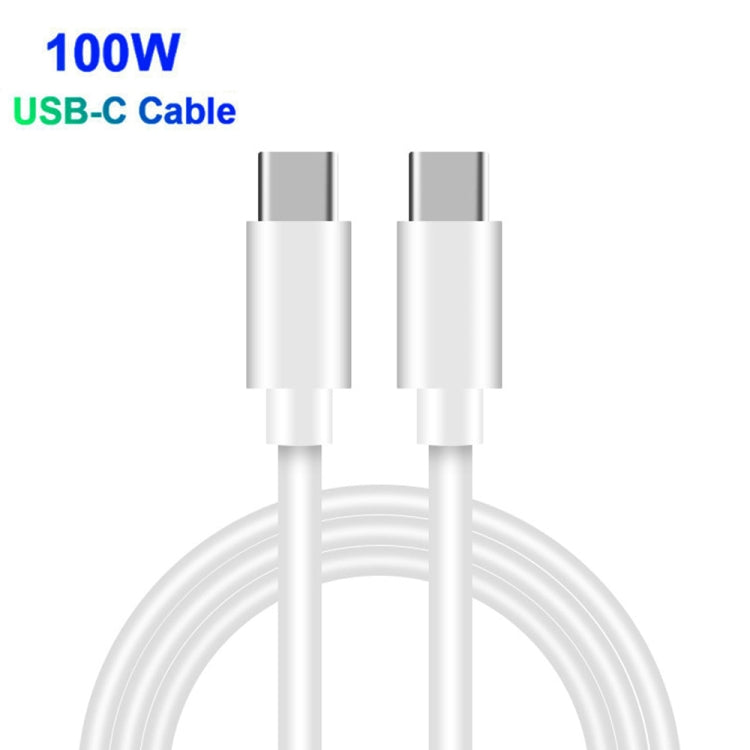 PD65W-A9 PD 65W Dual Dort USB-C / Type-C + Dual USB Charger with 5A USB-C / Type-C to USB-C / Type-C Fast Charging Cable for Apple MacBook Series UK Plug