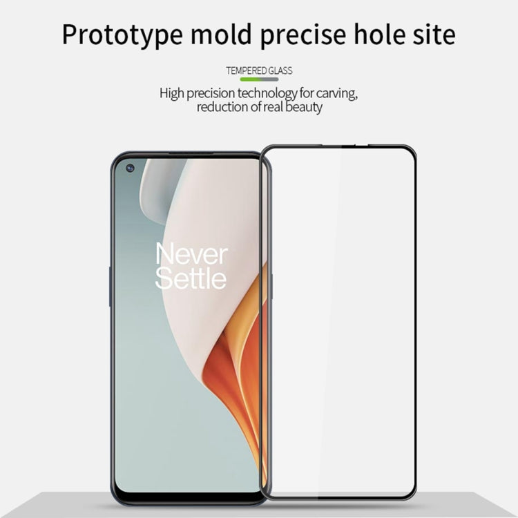 For OnePlus Nord N100 MOFI 9H 3D Explosion-proof Curved Screen Tempered Glass Film