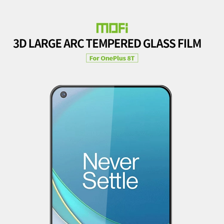 For OnePlus 8T MOFI 9H 3D Explosion-proof Curved Screen Tempered Glass Film
