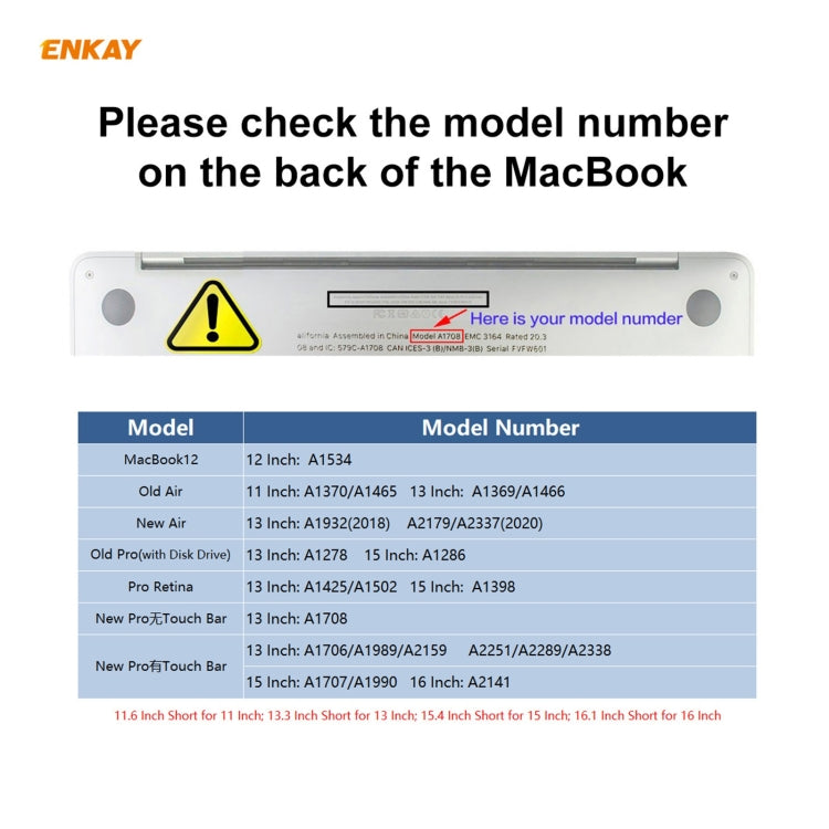ENKAY 3 in 1 Matte Laptop Protective Case + US Version TPU Keyboard Film + Anti-dust Plugs Set for MacBook Pro 13.3 inch A1708 (without Touch Bar)(Purple)