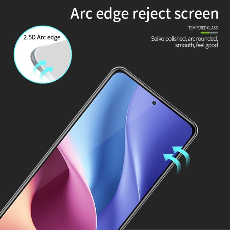 For Xiaomi Redmi K40 / K40 Pro MOFI 9H 2.5D Full Screen Tempered Glass Film(Black)