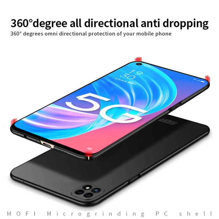 For OPPO A72 MOFI Frosted PC Ultra-thin Hard Case(Blue)