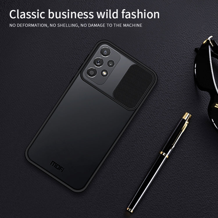 For Samsung Galaxy A72 5G / 4G MOFI Xing Dun Series Translucent Frosted PC + TPU Privacy Anti-glare Shockproof All-inclusive Protective Case(Green)