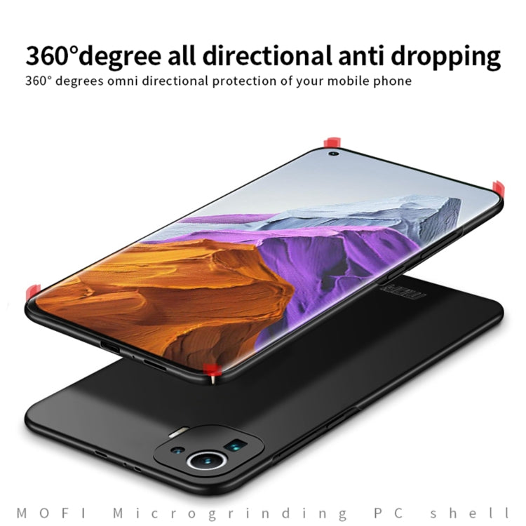 For Xiaomi Mi 11 Pro MOFI Frosted PC Ultra-thin Hard Case(Rose Gold)