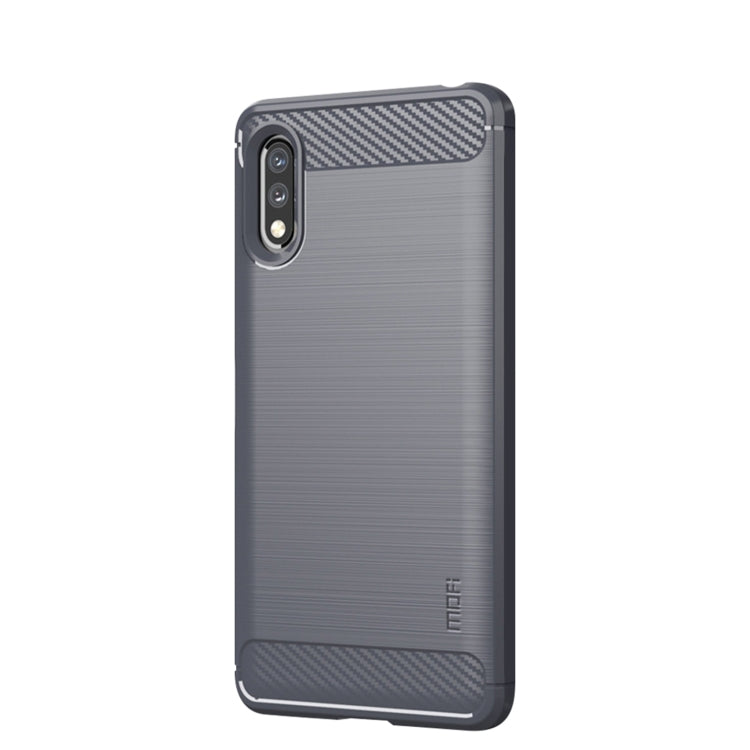 For Sony Xperia ACE ll MOFI Gentleness Series Brushed Texture Carbon Fiber Soft TPU Case(Gray)