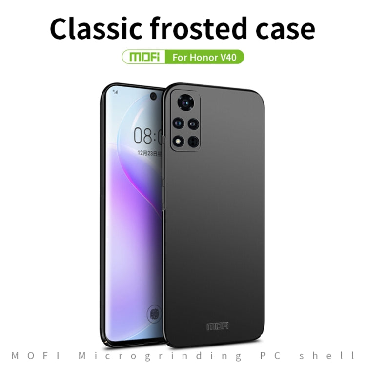 For Honor V40 MOFI Frosted PC Ultra-thin Hard Case(Rose gold)