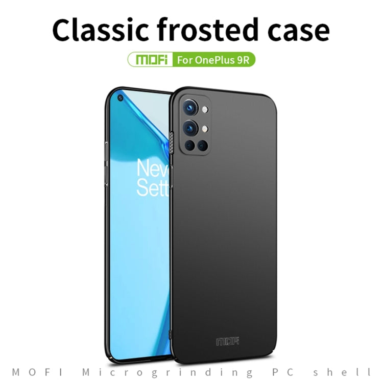 For OnePlus 9R MOFI Frosted PC Ultra-thin Hard Case(Gold)