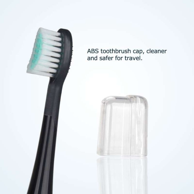 4 PCS Toothbrush Heads and Caps for Mornwell D01/D02 Electric Toothbrushes(Black D902) - Replacement Brush Heads by PMC TechLife | Online Shopping South Africa | PMC TechLife | Buy Now Pay Later Mobicred