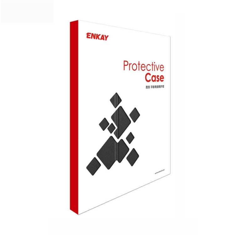 For iPad Pro 11 2022 / 2021 / 2020 ENKAY 3-Folding Shockproof TPU Cover Custer Texture PU Leather Tablet Case with Pencil Slot & Holder & Sleep / Wake-up Function(Dark Blue) - free shipping - PMc TechLife - Order now!