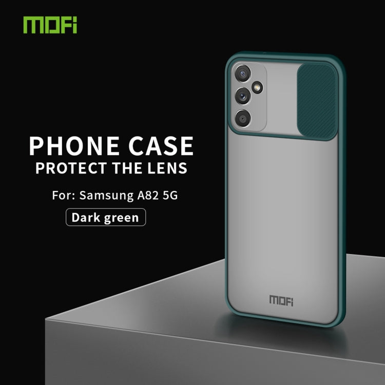 For Samsung Galaxy A82 5G MOFI Xing Dun Series Translucent Frosted PC + TPU Privacy Anti-glare Shockproof All-inclusive Protective Case(Green)