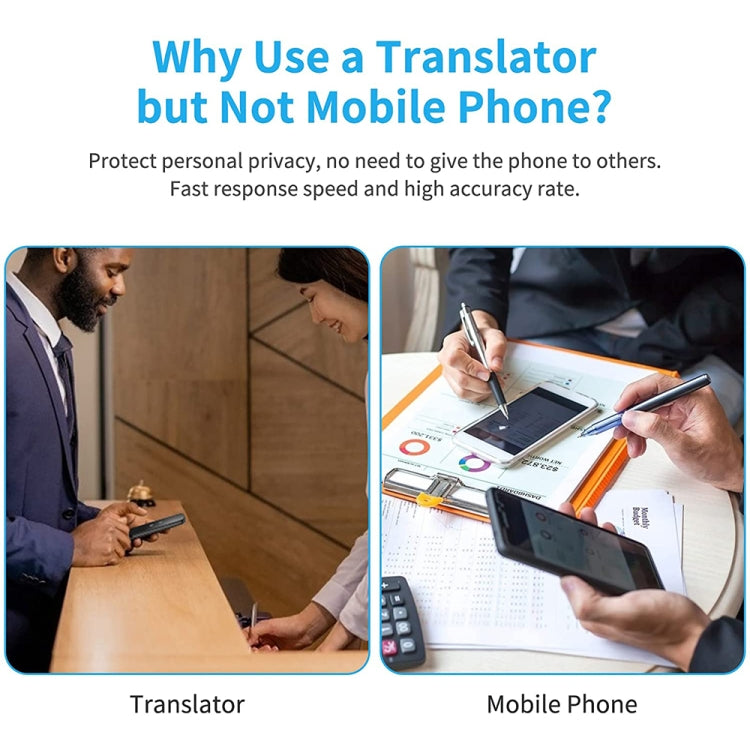 G6 Portable Instant Real Time Voice Translator Multi Language Voice Personal Travel Assistant Translator(Gray) - by PMC Jewellery | Online Shopping South Africa | PMC Jewellery