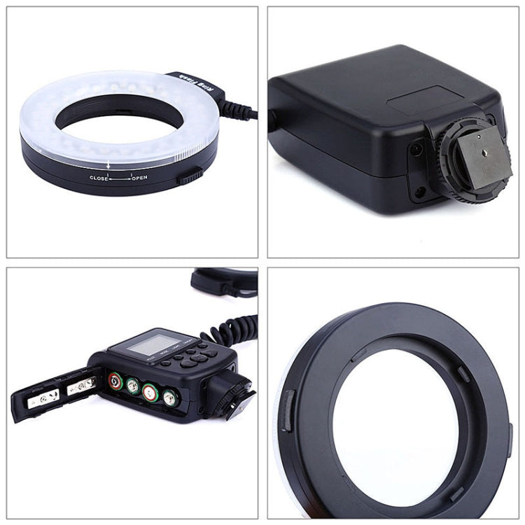 HD-130 Macro LED Ring Flash Light with 8 Different Sizes Adapter Ring (40.5 / 52 / 55 / 58 / 62 / 67 / 72 / 77mm) & 3 x Color Diffuser - free shipping - PMC Jewellery - Order now!