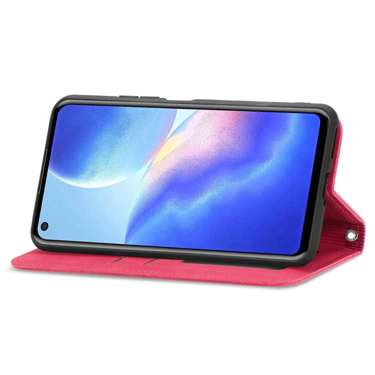 For Blackview A90 Retro Skin Feel Business Magnetic Horizontal Flip Leather Case with Holder & Card Slots & Wallet & Photo Frame(Red)