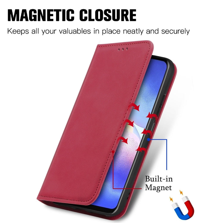 For Blackview A90 Retro Skin Feel Business Magnetic Horizontal Flip Leather Case with Holder & Card Slots & Wallet & Photo Frame(Red)