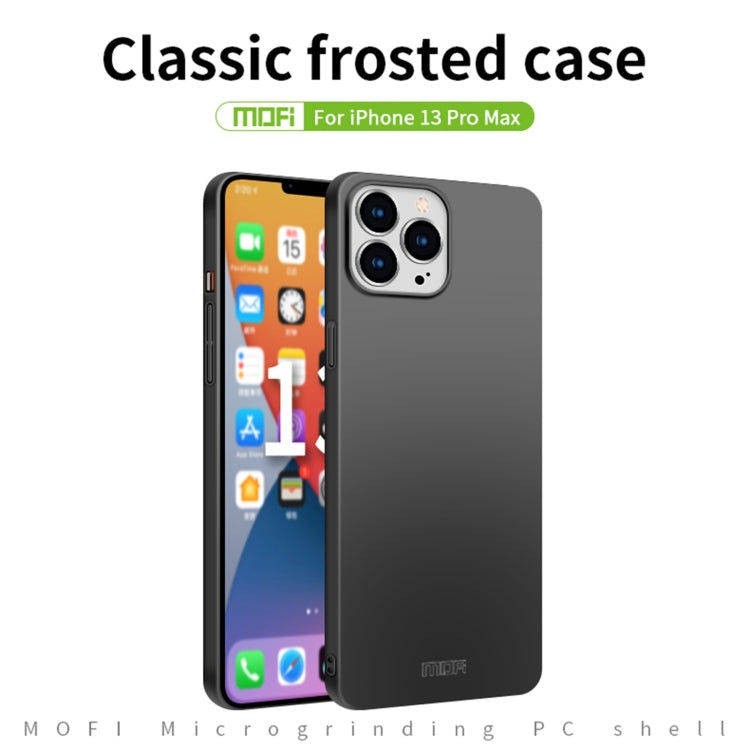 For iPhone 13 Pro Max MOFI Frosted PC Ultra-thin Hard Case(Blue)