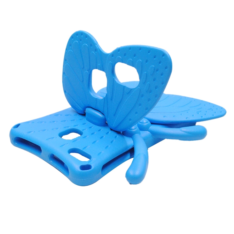 For Huawei MediaPad M5 8.4 / M6 8.4/ M3 8.0 / M3 8.4 / T3 8.0 / Honor Waterplay 8.0 Butterfly Kickstand EVA Children Tablet Case(Blue)