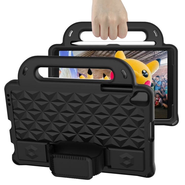 For Lenovo M10 X306X / X306F Diamond Series EVA Anti-Fall Shockproof Sleeve Protective Shell Case with Holder & Strap(Black)
