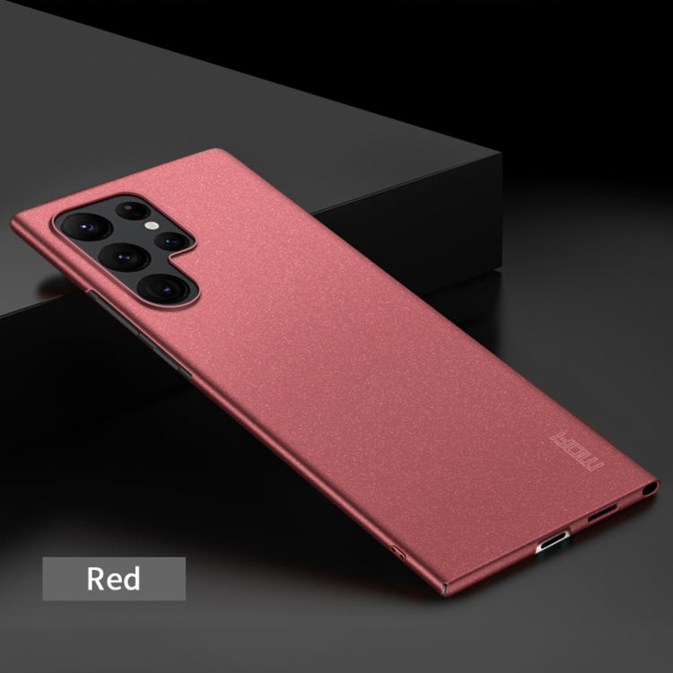 For Samsung Galaxy S22 Ultra 5G MOFI Fandun Series Frosted Ultra-thin PC Hard Phone Case(Red) - free shipping - PMC Jewellery - Order now!