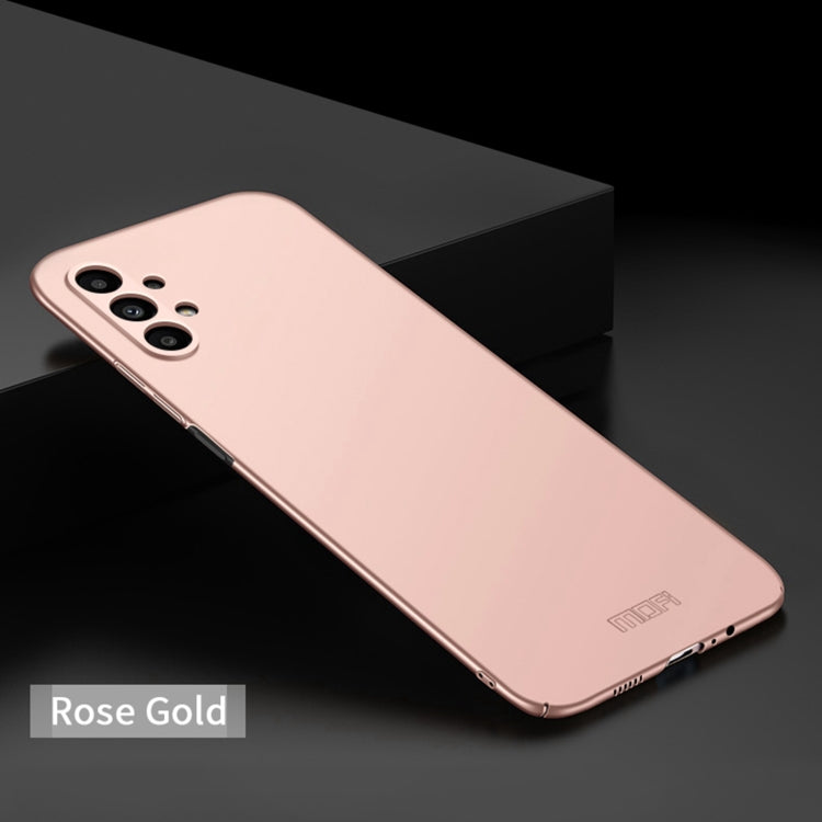 For Samsung Galaxy A13 4G MOFI Frosted PC Ultra-thin Hard Case(Rose Gold)