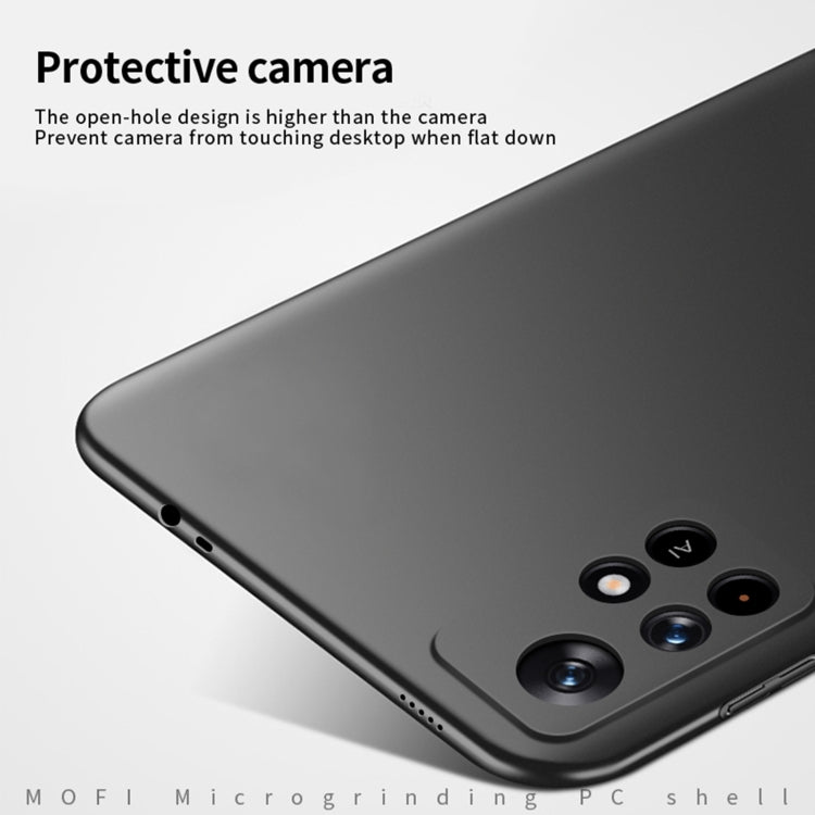 For Xiaomi Redmi Note 11 Pro 5G / Note 11 Pro+ 5G MOFI Frosted PC Ultra-thin Hard Phone Case(Red)