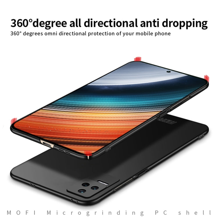 For Xiaomi Redmi K40S MOFI Frosted PC Ultra-thin Hard Phone Case(Blue)