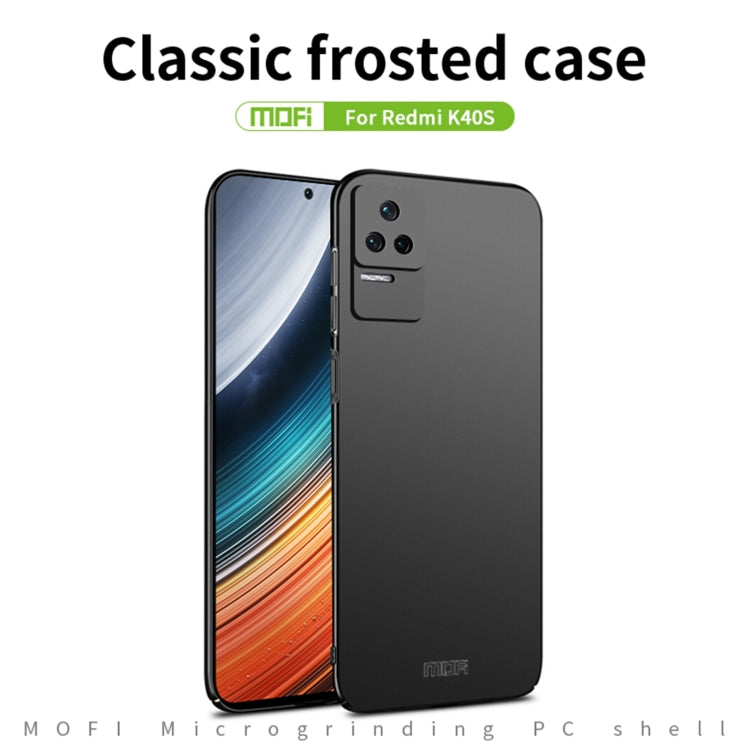For Xiaomi Redmi K40S MOFI Frosted PC Ultra-thin Hard Phone Case(Red)