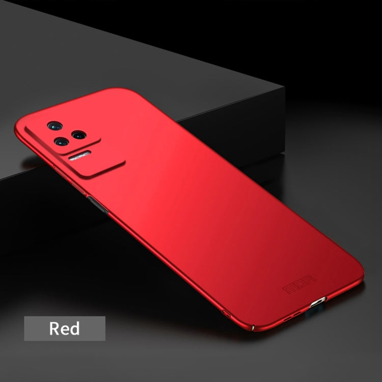 For Xiaomi Redmi K40S MOFI Frosted PC Ultra-thin Hard Phone Case(Red)