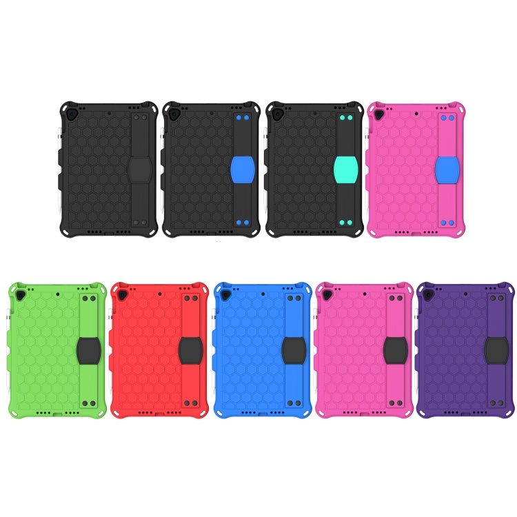 For Lenovo X306 / X606 / K10 Honeycomb EVA + PC Shockproof Tablet Case with Strap(Rose Red+Blue)