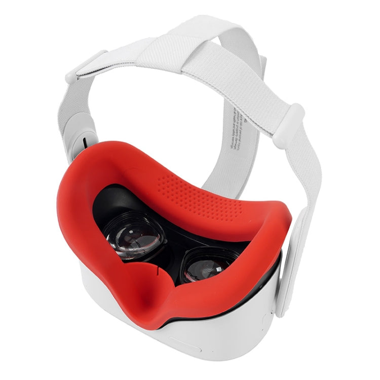 JD-391215 Suitable for Oculus Quest2 Generation VR Eye Mask Silicone Cover + Lens Cover Set(white) - VR Accessories by PMC Jewellery | Online Shopping South Africa | PMC Jewellery | Buy Now Pay Later Mobicred