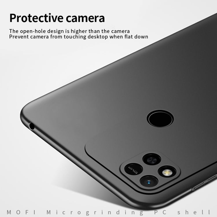 For Xiaomi Redmi 10A MOFI Frosted PC Ultra-thin Hard Case(Black)