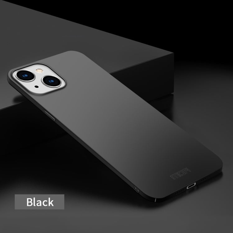 For iPhone 14 Plus MOFI Frosted PC Ultra-thin Hard Case (Black)