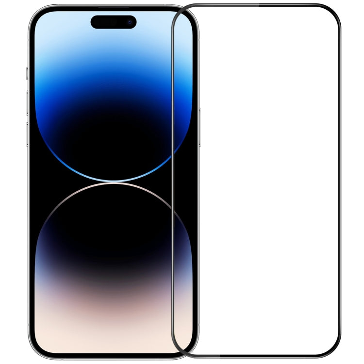 For iPhone 14 Pro Max MOFI 9H 3D Explosion-proof Curved Screen Tempered Glass Film(Black)