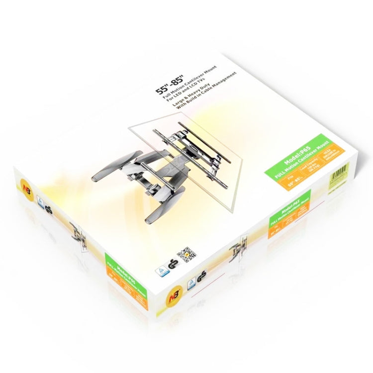 NORTH BAYOU NB P65 All-moving Cantilever Mount Swivel TV Wall Bracket for 55-85 inch LED / LCD - TV Brackets & Mounts by PMC Jewellery | Online Shopping South Africa | PMC Jewellery | Buy Now Pay Later Mobicred
