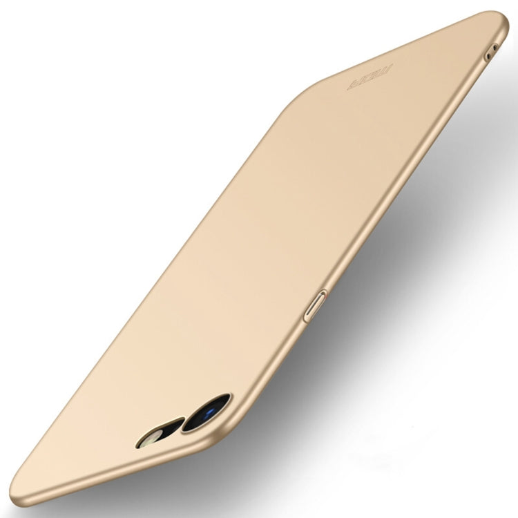 For iPhone SE 2022 / 2020 MOFI Frosted PC Ultra-thin Hard Case(Gold)