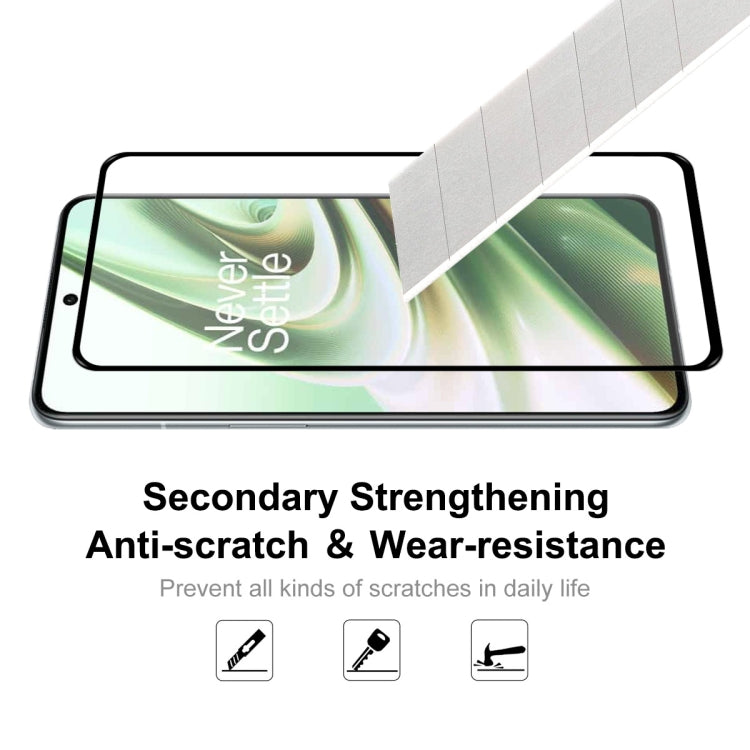 2 PCS For OnePlus 10R ENKAY Hat-Prince Full Glue 0.26mm 9H 2.5D Tempered Glass Full Film