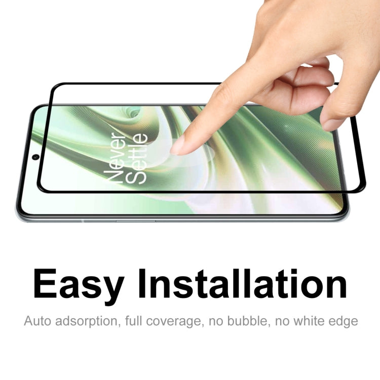 2 PCS For OnePlus 10R ENKAY Hat-Prince Full Glue 0.26mm 9H 2.5D Tempered Glass Full Film