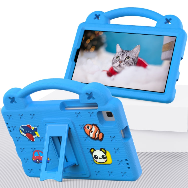 For Huawei MediaPad M3 Lite 8.0 Handle Kickstand Children EVA Shockproof Tablet Case(Sky Blue)